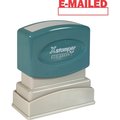 Xstamper "E-Mailed" Ink Stamp, 1/2"x1-5/8", Red Ink XST1650